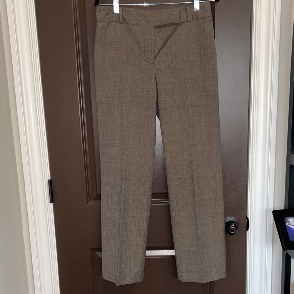 Ann Taylor Signature Fit Brown Dress Pants Sz 6 | Wool Blend Career Trousers
